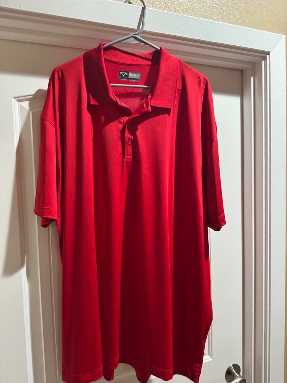 Callaway Men’s Bright Red Golf Polo, like new! 2XL